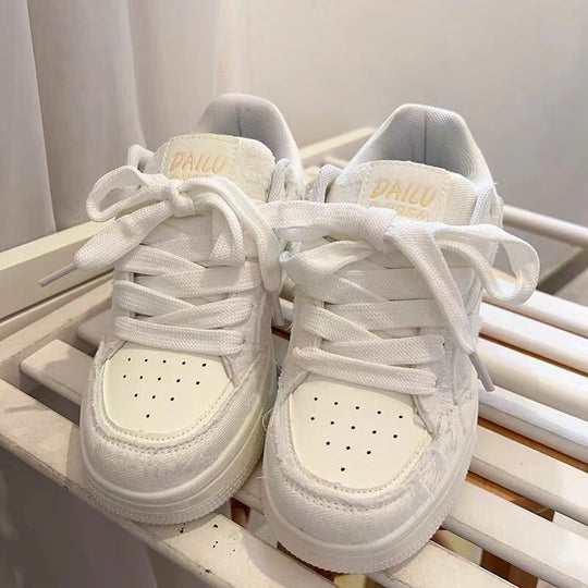 Damen Sportliche Sneakers mit strapazierfähiger Oberflächenstruktur und rutschfester Sohle EB