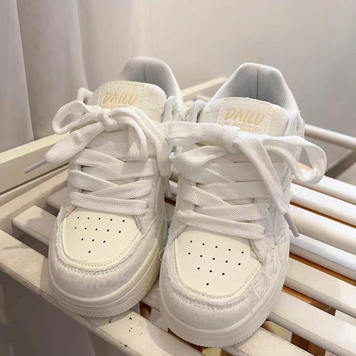 Damen Sportliche Sneakers mit strapazierfähiger Oberflächenstruktur und rutschfester Sohle EB