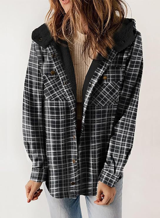 Damen Flanelljacke mit Fleecefutter EB