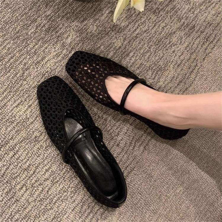 Damen Ballerina mit elegantem Riemchen EB