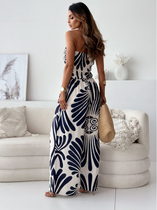 Damen Sommer Jumpsuit mit floralem Design EB