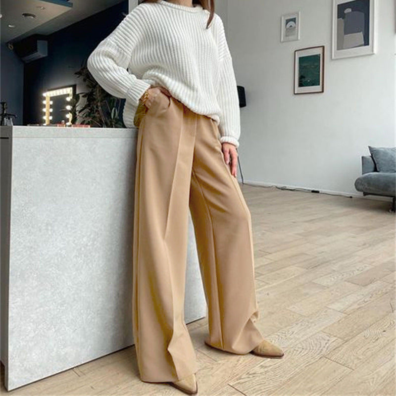 Damen Weite Palazzo-Hose mit eleganter Taillierung und modischem Schnitt EB