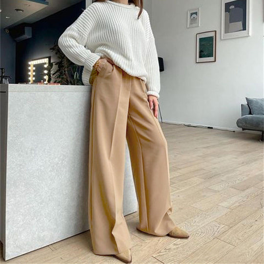 Damen Weite Palazzo-Hose mit eleganter Taillierung und modischem Schnitt EB