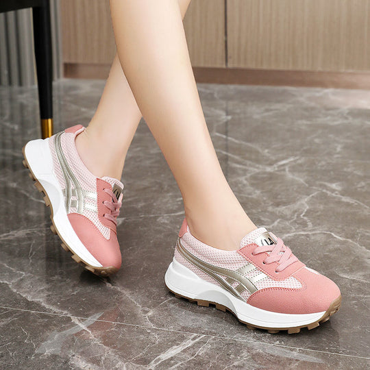 Damen Sportliche Sneakers mit atmungsaktiver Mesh-Oberfläche und dynamischem Sohlenprofil EB