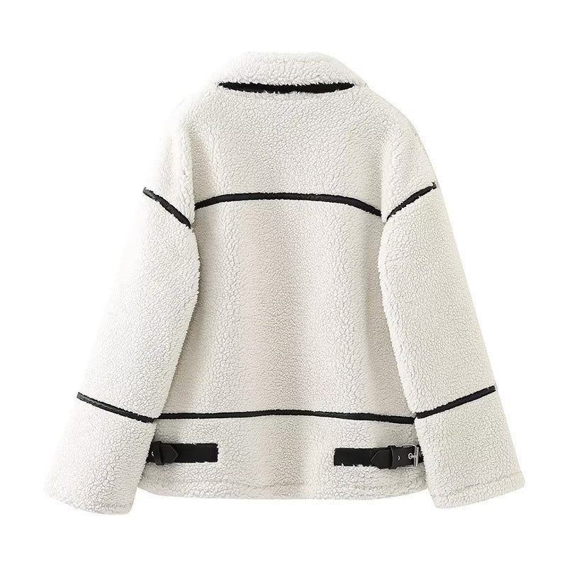 Damen Fleecejacke mit hohem Kragen EB