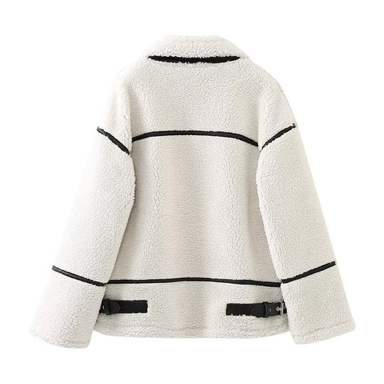 Damen Fleecejacke mit hohem Kragen EB