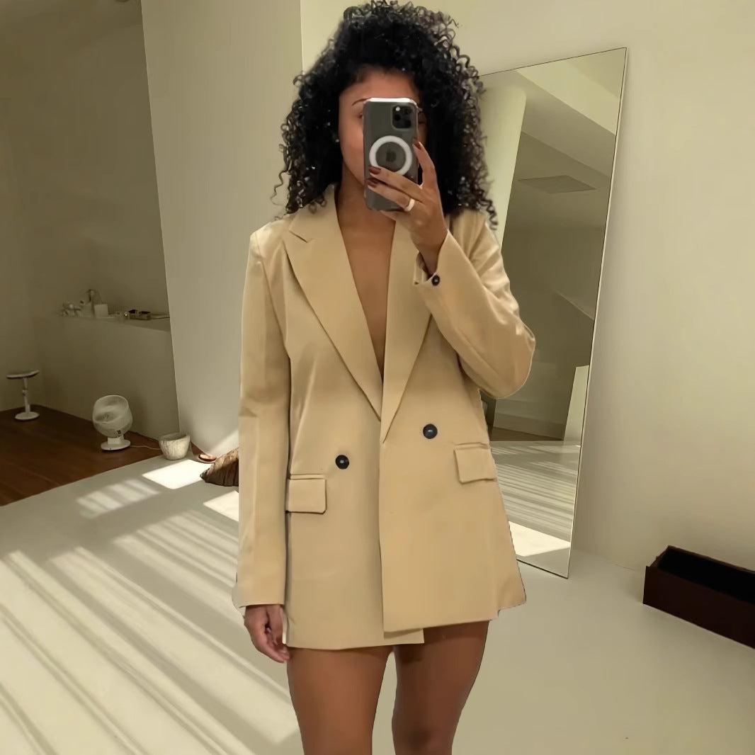 Damen Modischer Oversized Blazer EB