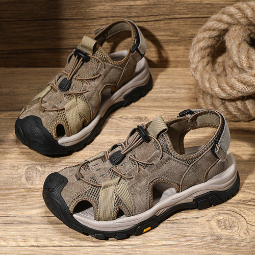 Damen Sportliche Trekking-Sandalen mit rutschfester Sohle und atmungsaktivem Design EB