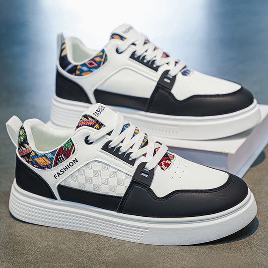 Damen Sportliche Sneaker mit detailliertem Ethno-Design und gepolsterter Sohle EB