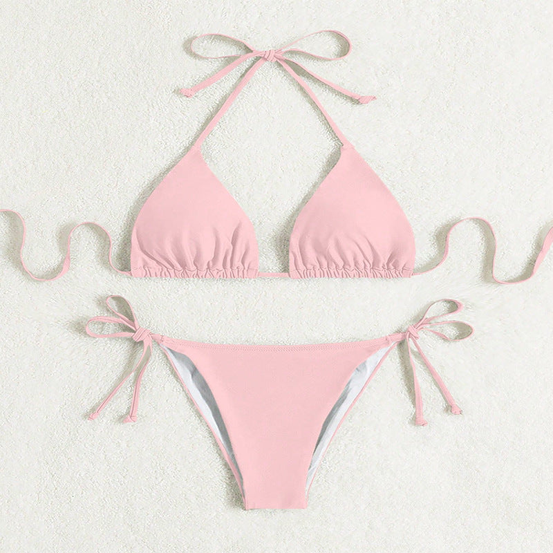 Damen Triangel-Bikini mit verstellbaren Schärpen EB