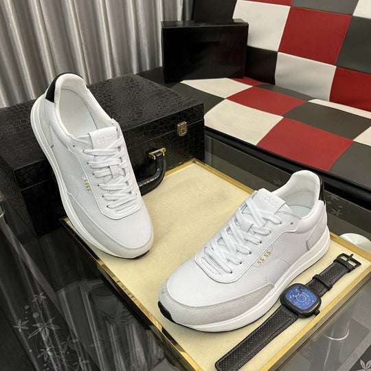 Damen Hochwertige Sneakers mit eleganter Prägung und atmungsaktivem Obermaterial EB