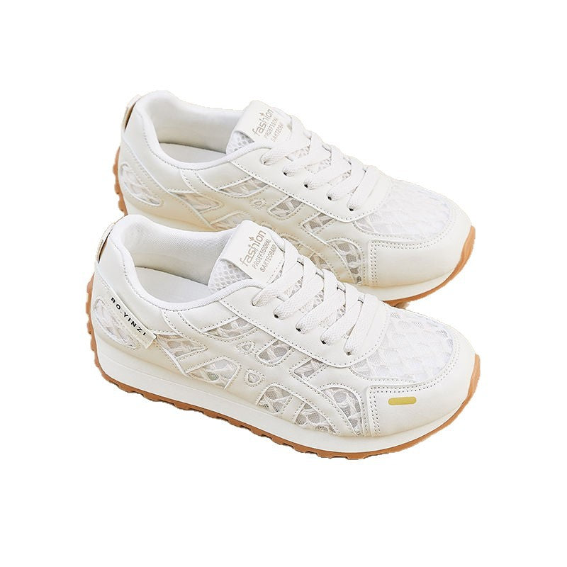 Damen Sportliche Sneakers mit atmungsaktiver Netzoberfläche und komfortabler Dämpfung EB