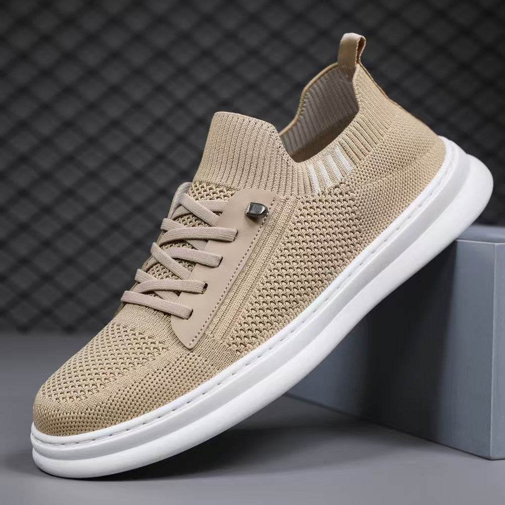 Damen Atmungsaktive Sport Sneakers mit originellem Zipper-Design EB