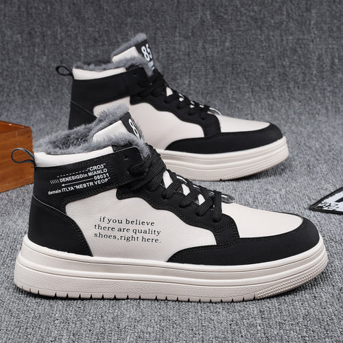 Damen High-Top Sneakers mit warmem Innenfutter und rutschfester Sohle EB