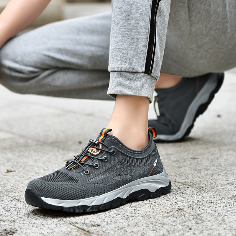 Damen Outdoor-Sport-Sneaker mit innovativem Schnellschnürsystem und atmungsaktiver Mesh-Oberfläche EB
