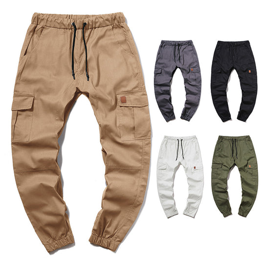 Herren Cargo-Hose im modernen Design mit mehreren Taschen und elastischem Bund EB
