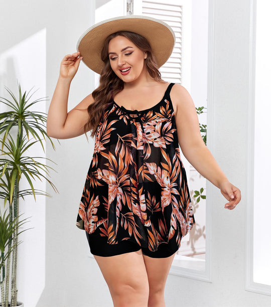 Damen Freizeit-Badeoutfit mit fließendem Schnitt EB