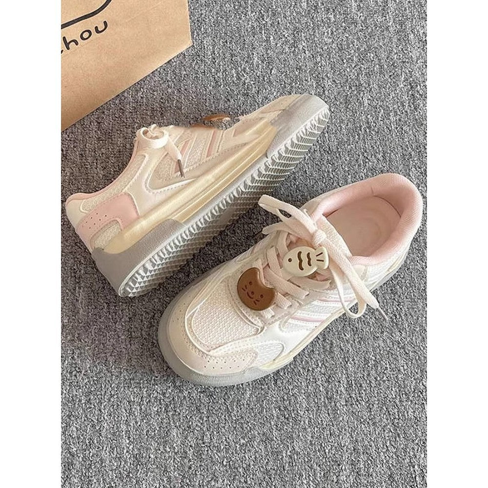 Damen Sportliche Sneaker mit atmungsaktiver Obermaterialstruktur EB