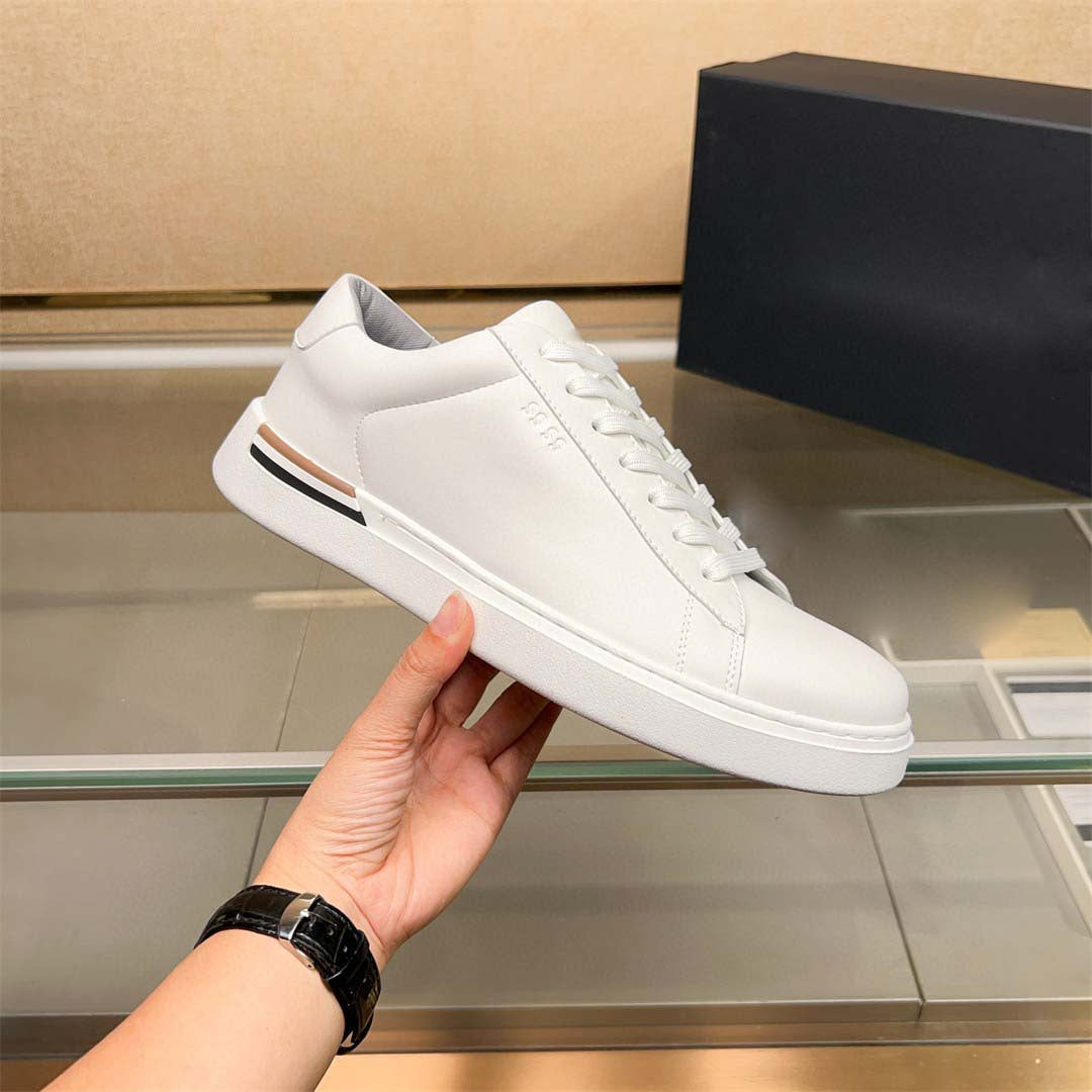 Damen Sportliche Leder Sneakers mit modernem, schlichtem Design EB