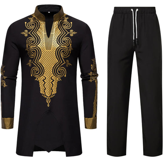 Herren traditionelles Outfit mit aufwendigem Muster EB