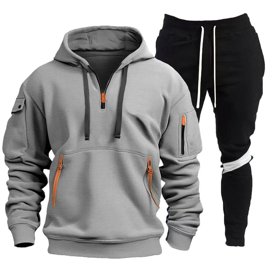Herren Sportliche Hoodie- und Jogginghosen Kombination EB