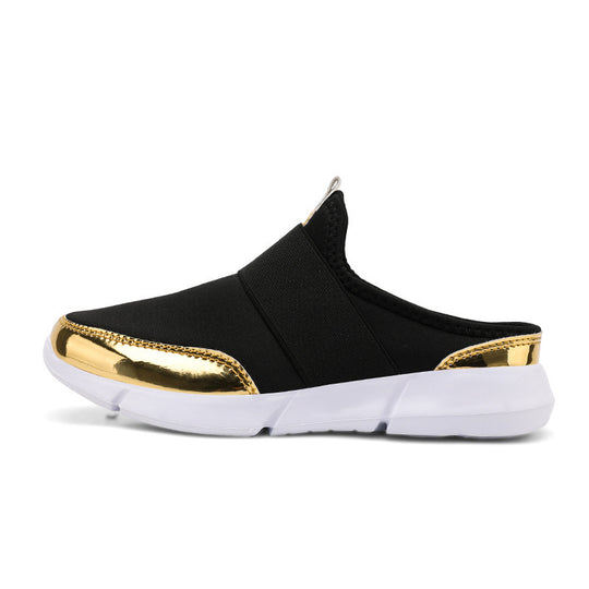 Damen Slip-On Sneakers mit glänzenden Akzenten EB