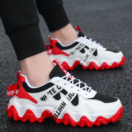 Damen Chunky Sneakers mit atmungsaktivem Obermaterial und rutschfester Laufsohle EB