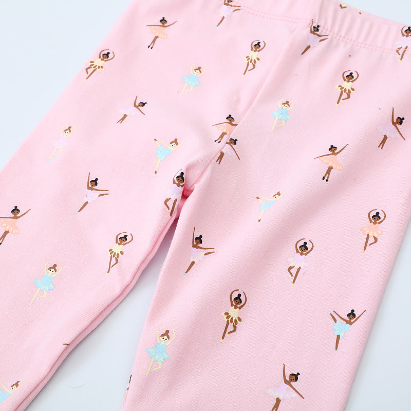 Mädchen Leggings mit bezauberndem Ballett-Motiv EB