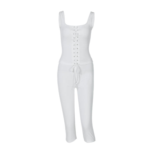 Damen Figurbetontes Midikleid mit Schnürung EB