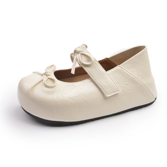 Damen Ballerinas mit elegantem Knotenverschluss und rutschfester Sohle EB