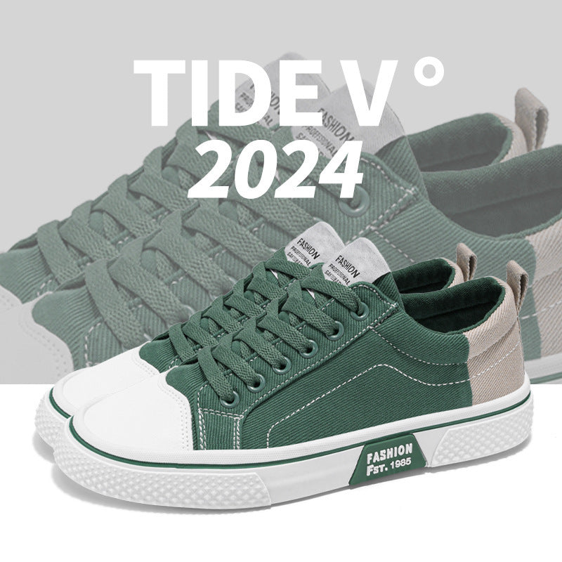 Damen Modische Sneakers mit kombiniertem Obermaterial EB