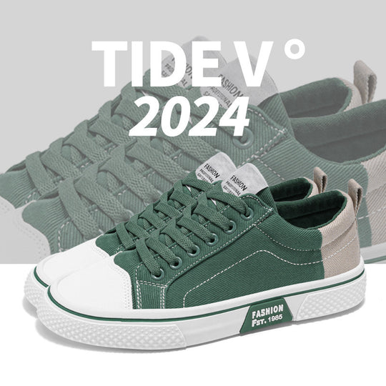 Damen Modische Sneakers mit kombiniertem Obermaterial EB