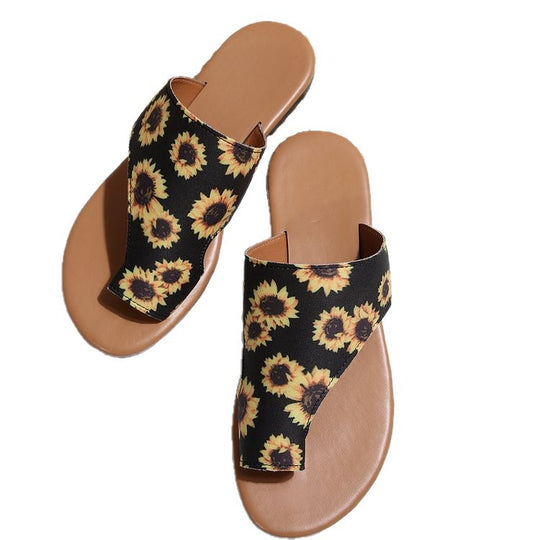 Damen Zehentrenner-Sandalen mit modischem Denim-Design und komfortablem Fußbett EB