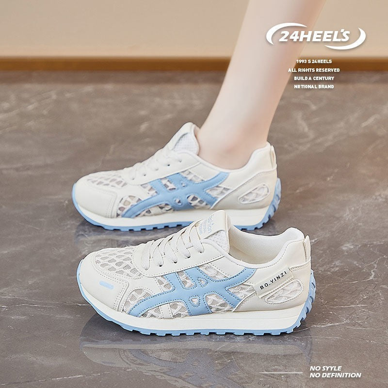 Damen Sportliche Sneakers mit atmungsaktiver Netzoberfläche und komfortabler Dämpfung EB