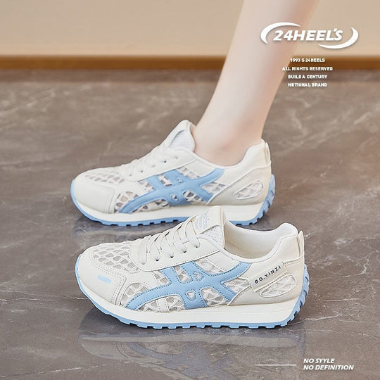 Damen Sportliche Sneakers mit atmungsaktiver Netzoberfläche und komfortabler Dämpfung EB