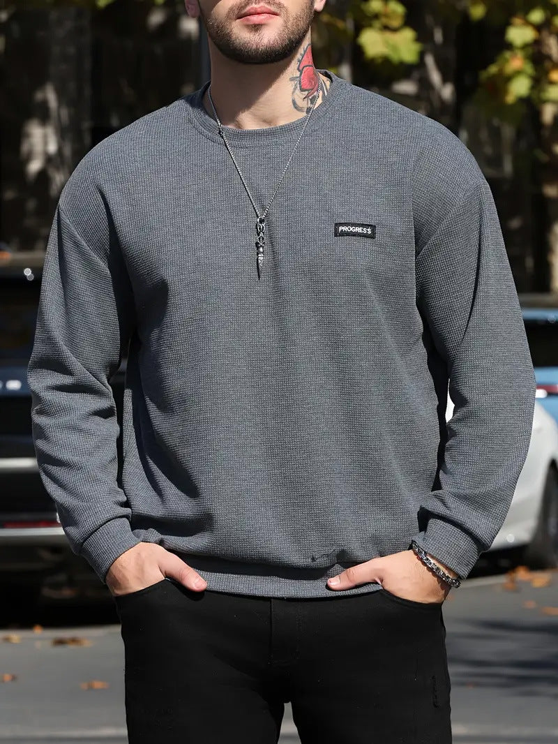 Herren lässiges Sweatshirt mit strukturierter Oberfläche und modernem Design EB
