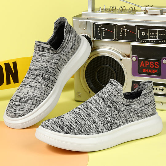 Unisex nahtloser Sock-Sneaker mit stoßdämpfender Wabenlaufsohle und atmungsaktivem Strickschaft EB