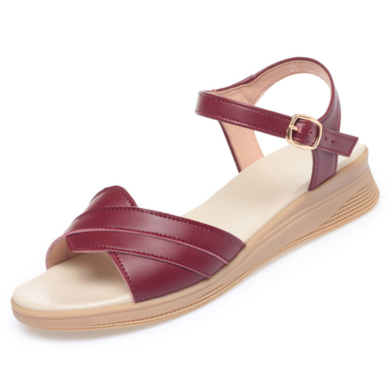 Damen Sandalen mit verstellbarem Riemen und komfortablem Fußbett EB