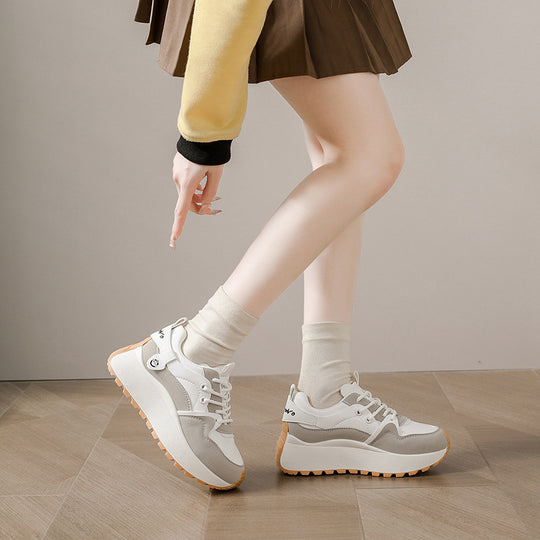 Damen sportliche Sneakers mit innovativem Dämpfungssystem und rutschfester Sohle EB