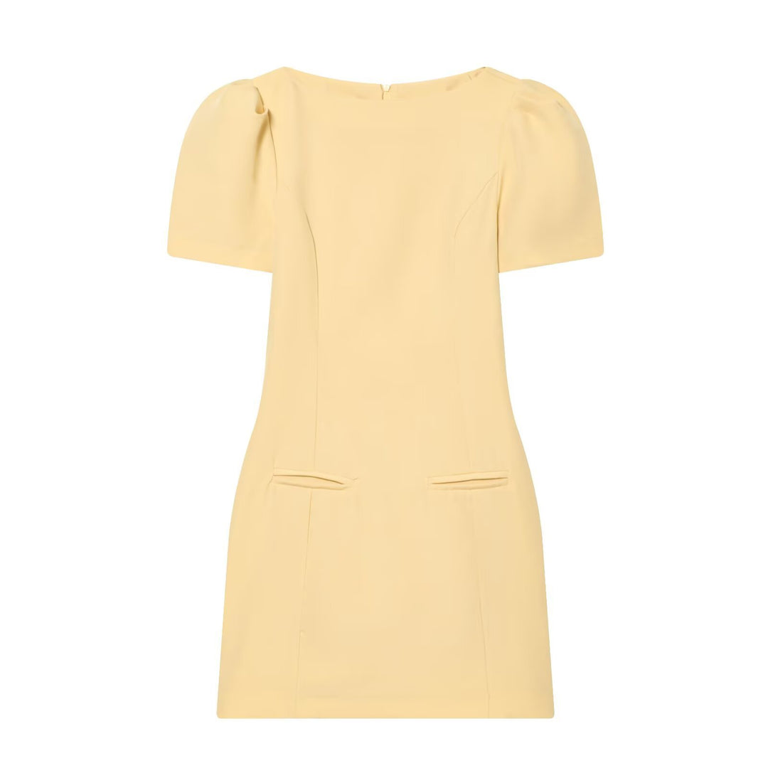 Damenkleid mit Puffärmeln und tailliertem Schnitt EB