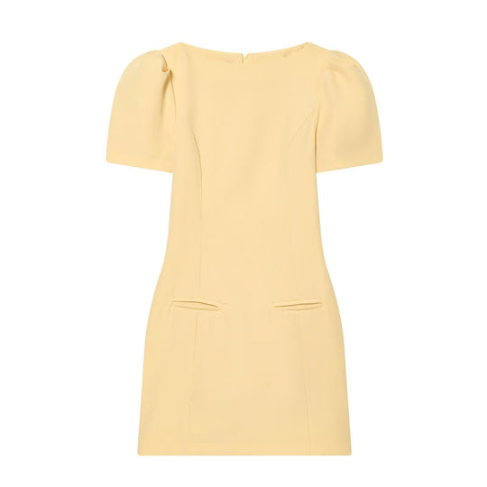 Damenkleid mit Puffärmeln und tailliertem Schnitt EB