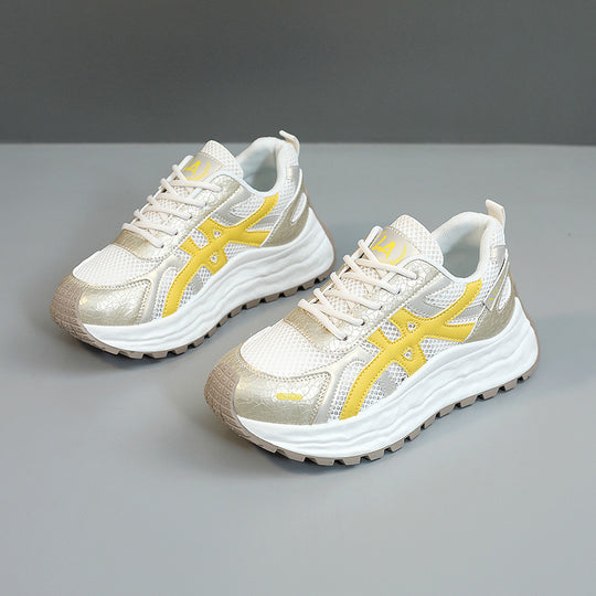 Damen Sneakers mit atmungsaktivem Mesh-Obermaterial und dämpfender Laufsohle EB