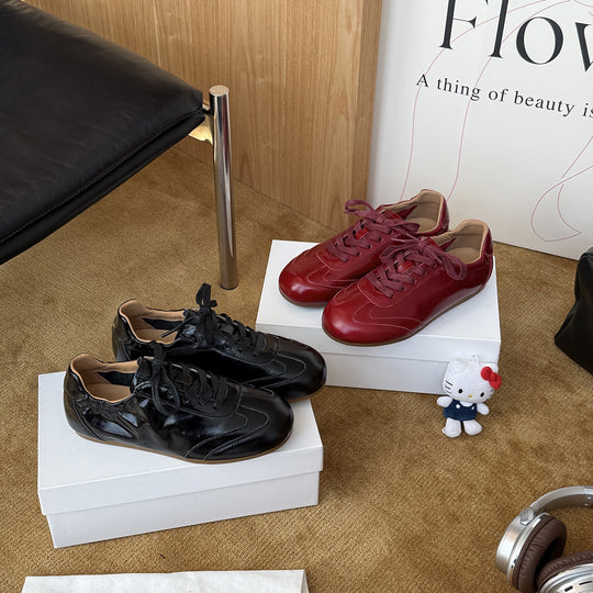 Damen Komfortable Design-Sneaker aus hochwertigem Leder EB