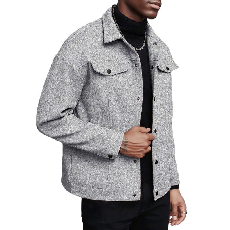 Herren weiche und modische Overshirtjacke EB