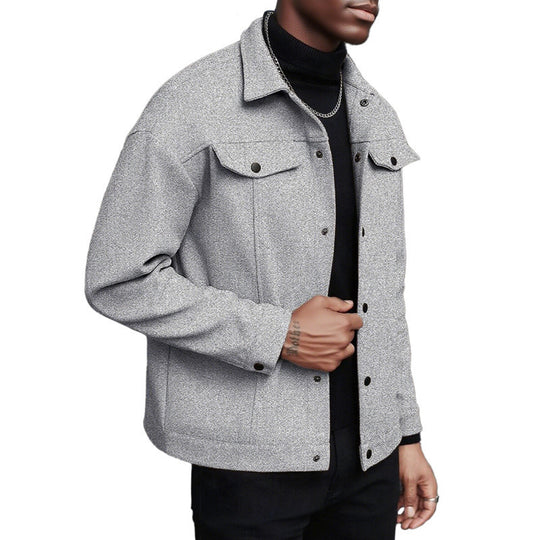 Herren weiche und modische Overshirtjacke EB