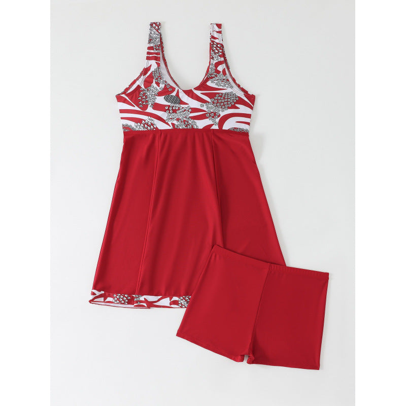 Damen Sportliches Strandkleid mit integrierten Shorts EB
