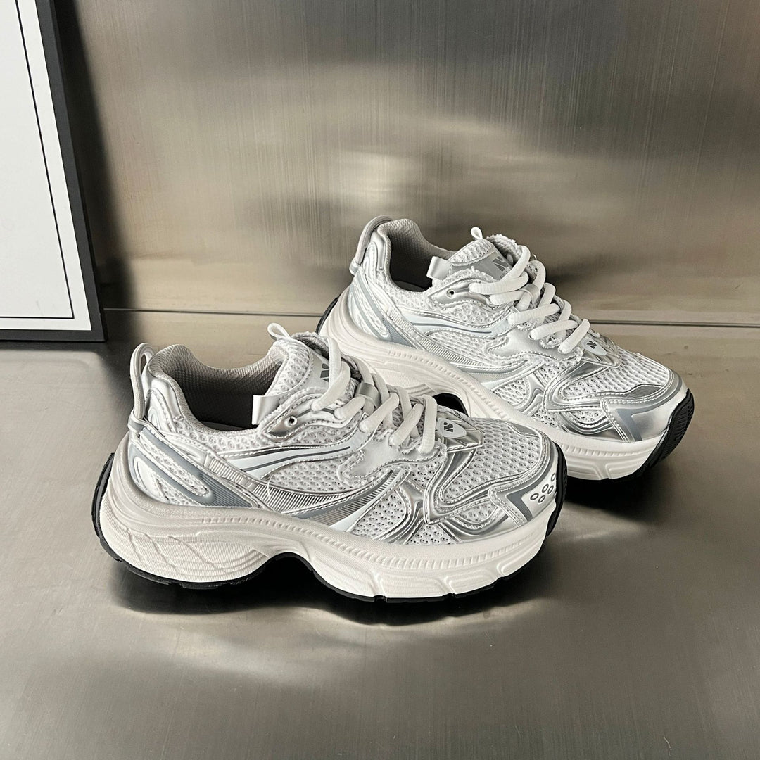 Damen Sportliche Laufschuhe mit atmungsaktiver Mesh-Oberfläche und rutschfester Sohle EB