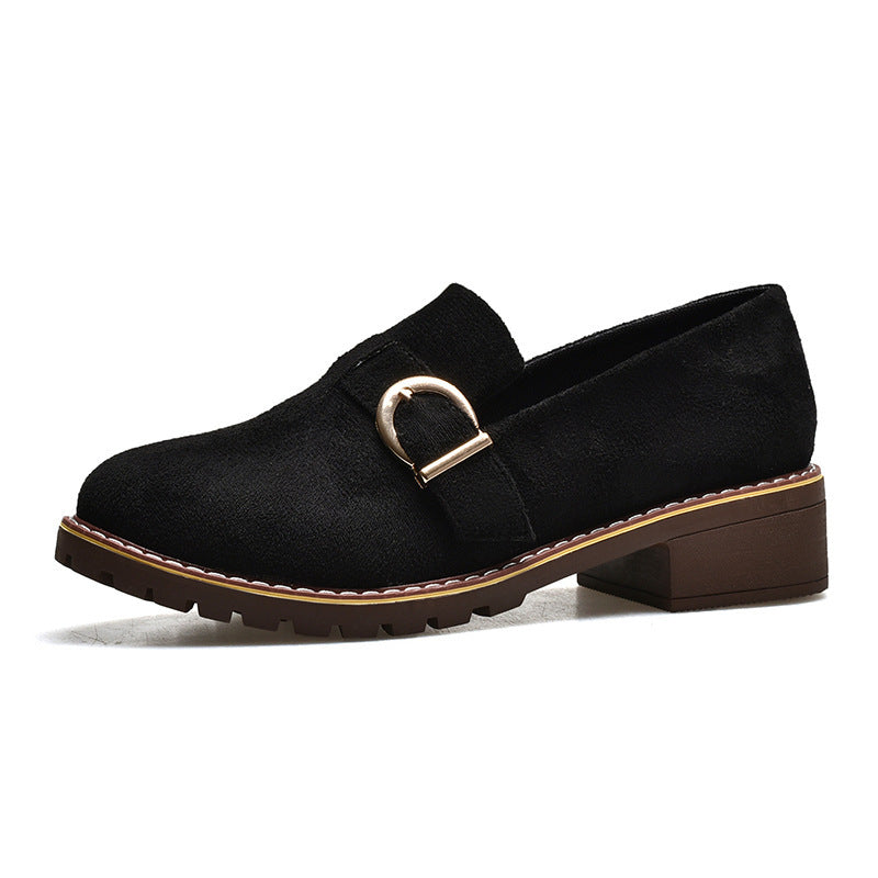 Damen Elegante Mokassins mit geschmackvollem Schnallen-Detail EB