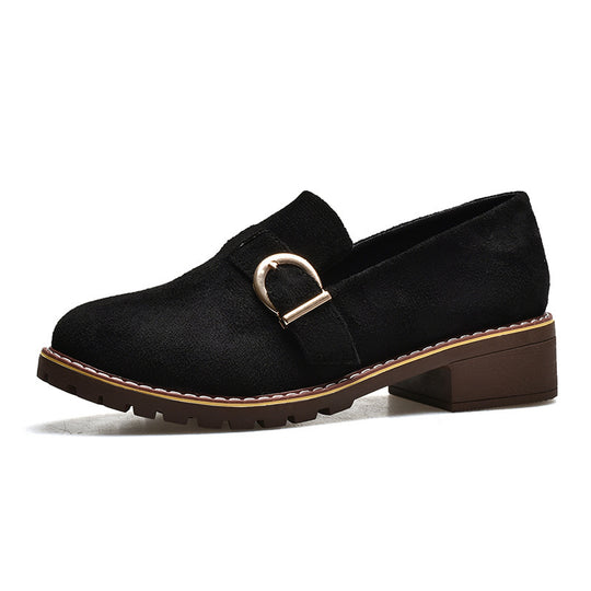 Damen Elegante Mokassins mit geschmackvollem Schnallen-Detail EB