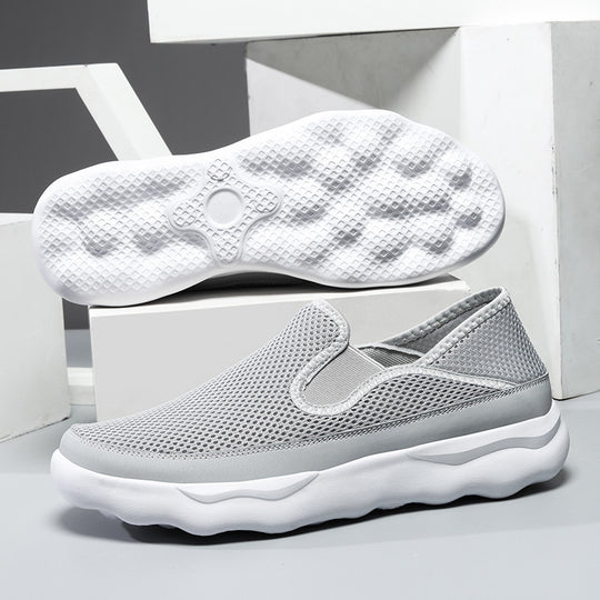Damen Atmungsaktive Slip-On Sneakers aus Mesh mit flexiblem Dämpfungsbereich EB